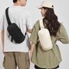 Large-Capacity Unisex Casual Chest Bag Anti-Skimming RFID Men's Shoulder Bag Lightweight Nylon Women's Crossbody Bag