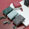 New Tassel zipper Wallet ladies short Korean version of the Multifunctional cute style Female Coin Purse