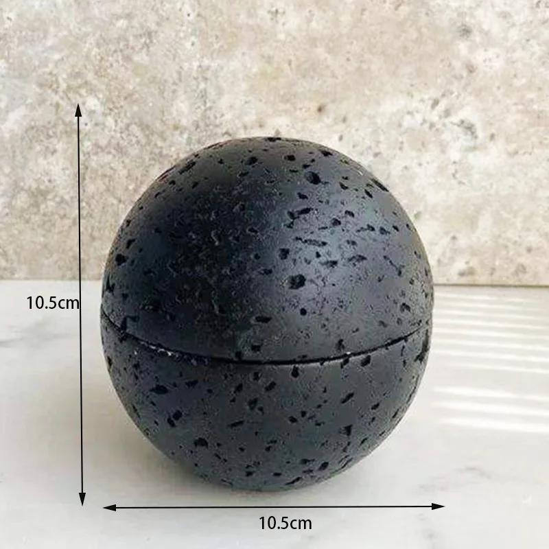 Modern Stone Incense Burners Table Centerpiece Elegant Incense Burners Party Incensory Spherical Valentines Day Gift Nordic Incensory Decoration