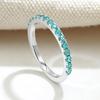 [Takeda Jewelry] Paraiba Tourmaline Eternity Ring. This rare Paraiba tourmaline embodies powerful energy. Its beautiful emerald green color, reminisce