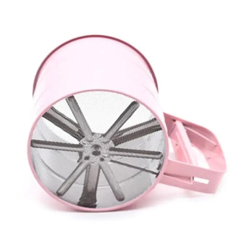 Stainless Steel Mesh Sieve Colander Crank Sifter 1 Pcs Powder Flour Baking Tool Icing Sugar Kitchen Tools Cocina Knife