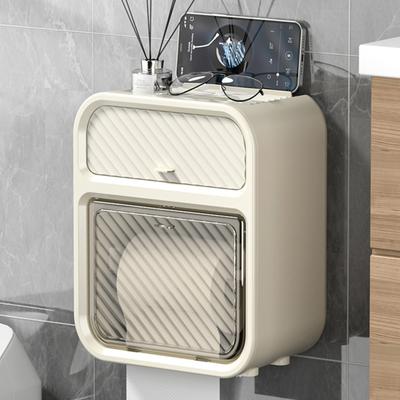 Porte-papier hygiénique multifonctionnel mural, étanche, sans poinçon, forte capacité de charge, étagère