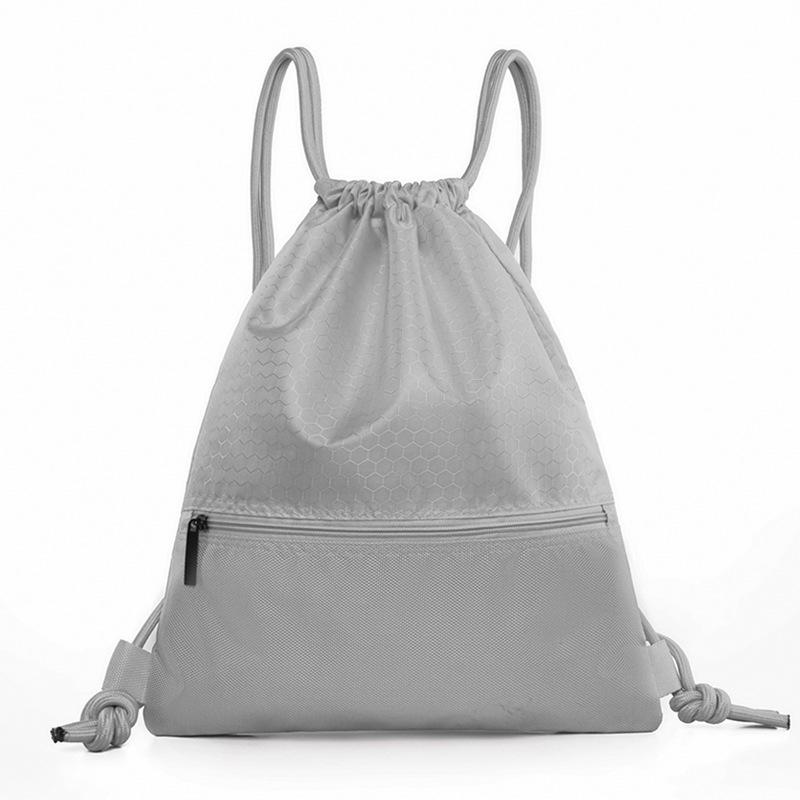 Large Capacity Outdoor Basketball Oxford Cloth Drawstring Backpack with Printed Logo