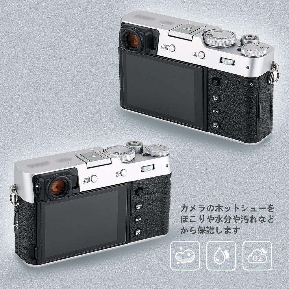 JJC Hot Shoe Covers for Fujifilm X Half GFX 50S Silver (4-Pack) GFX100RF, X-M5, X-E5, X100VI, X-T50, X-T5, X-H2, X-H2S, X-E4, X-S10, X-T4, X-T3, X-T2,