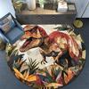 T-Rex Dinosaur Round Area Rug,Carpet Rug for Living Room Bedroom Sofa Playroom Decor,Non-slip Floor Mat