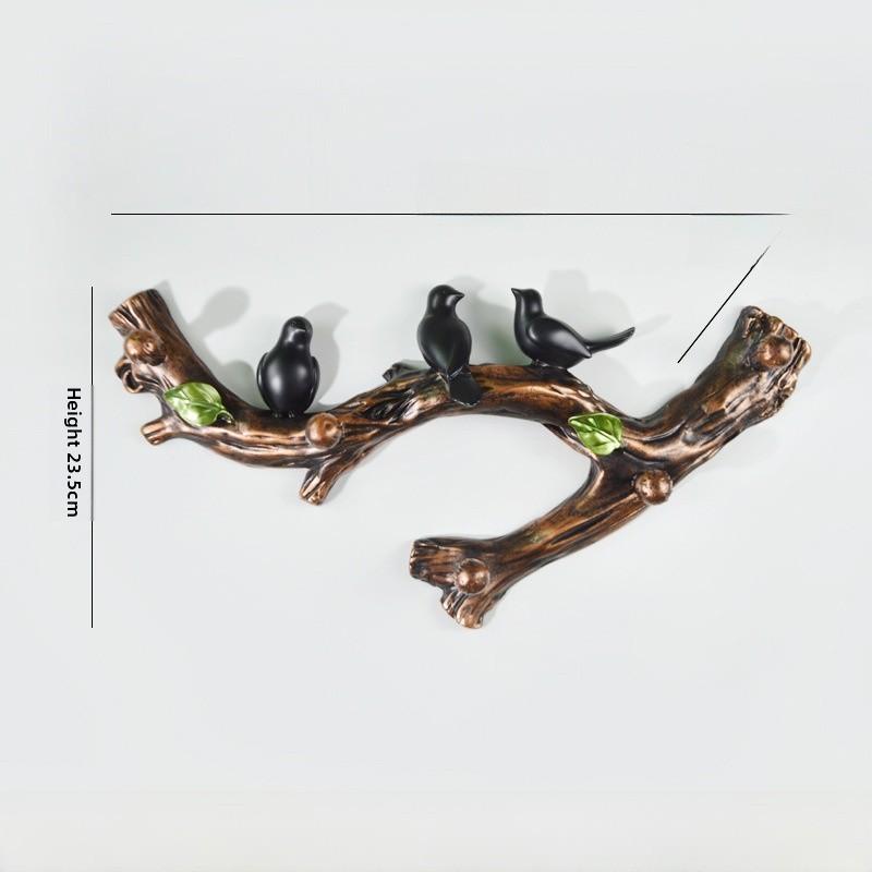 Sleek Bird Wall Hook Resin Organizer For Bathroom And Bedroom Storage Accessory