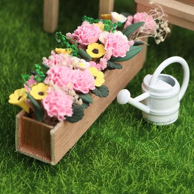 1pcs Long Flower Garden Flowers Miniature Scene Ornament Micro Landscape Pocket Home Decoration Garden Scene Flowers and Greenery Potted Plants