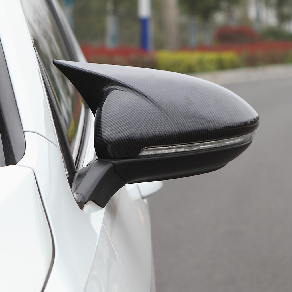 Pair of Rear Side Mirror Cover   Housing   Fit for MK7 MK7.5 R 20132020(Gloss Black )