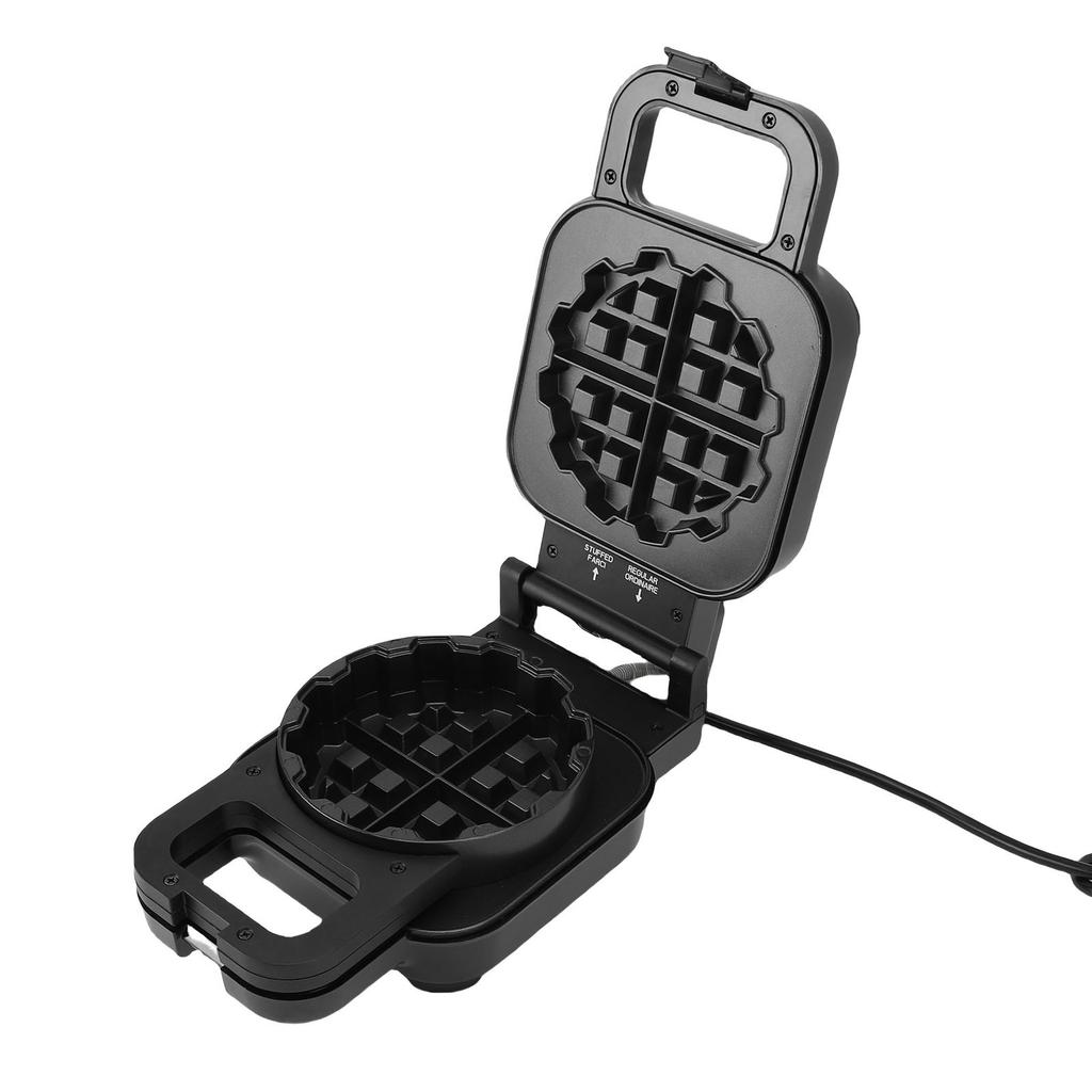 Stuffed Waffle Maker 800W Double Sided Heating SUS Non Stick Fluffy Waffle Iron for Home Use Easy