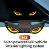 LED Car Neon Light Solar Powered Anti-Rear-End Light Vehicle Signal Lights  Car Decoration