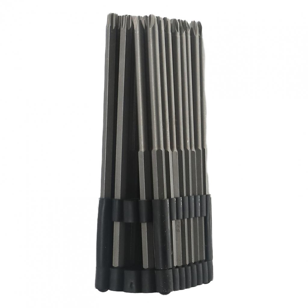 Silver Screwdriver Bit Set Tamper Proof Wide Applications
