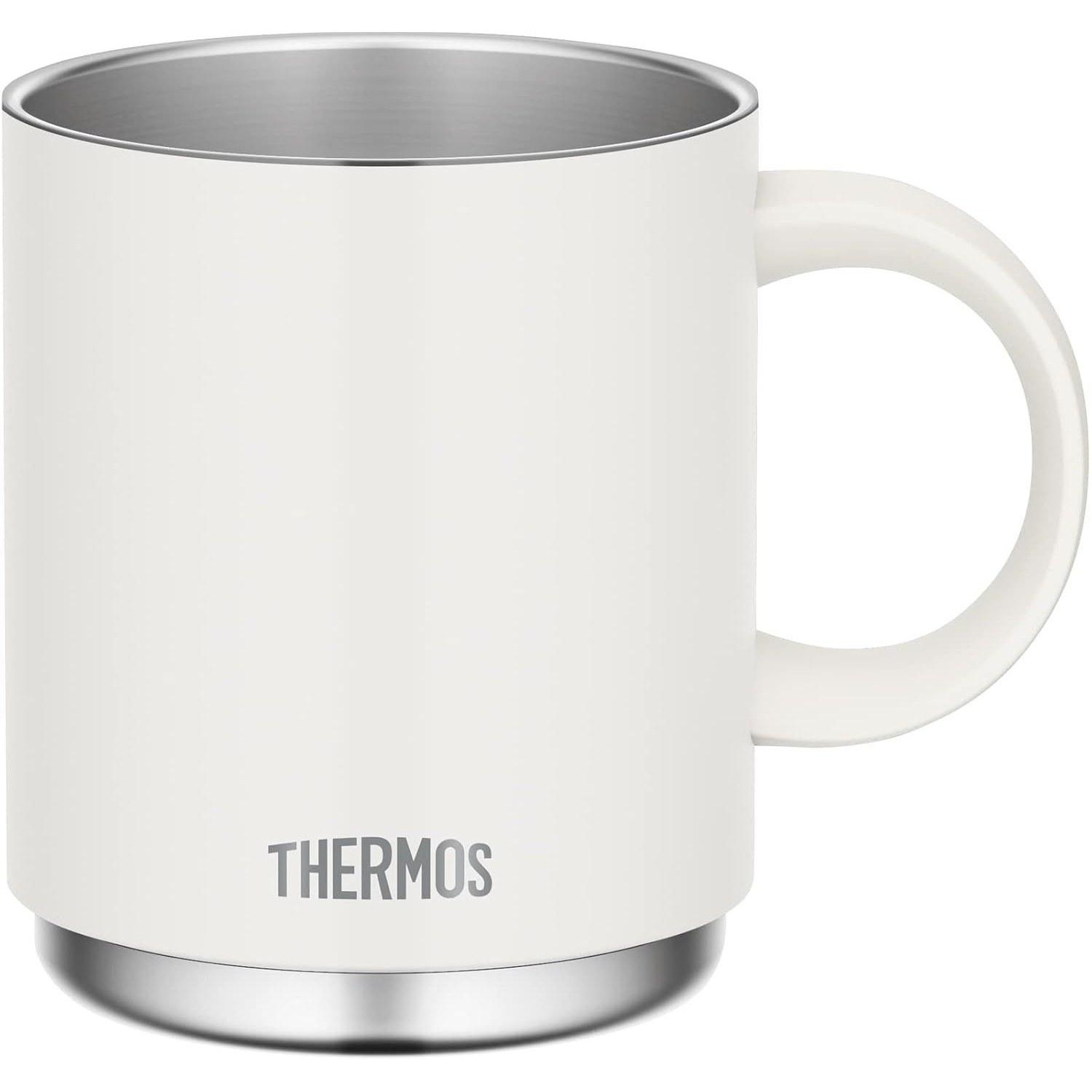 Thermos Vacuum Insulated Mug 450ml White JDS-450 WHDishwasher Safe Model