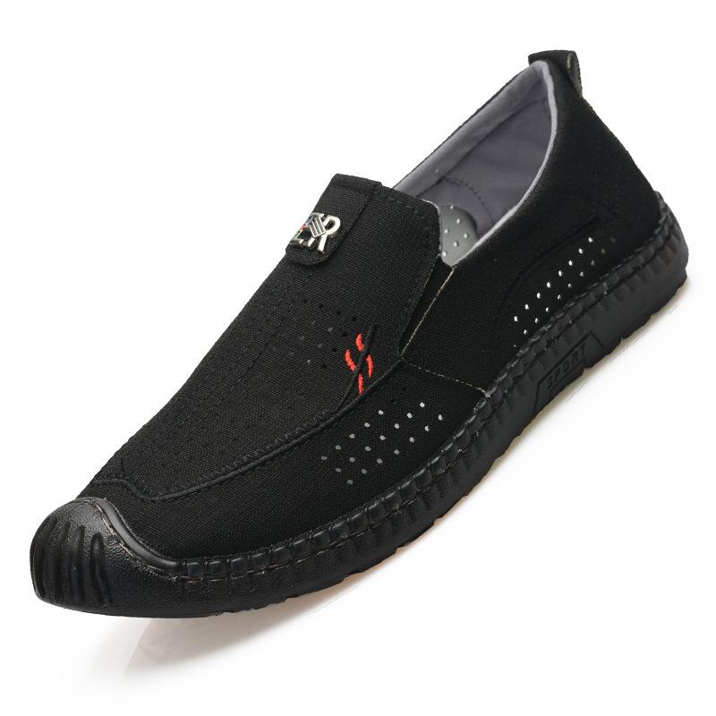 

Fashion Summer Fashion Men Sneakers All-match Casual Shoes Outdoor Breathable Loafers Mesh Surface Soft Bottom Casual Loafers 2025 44