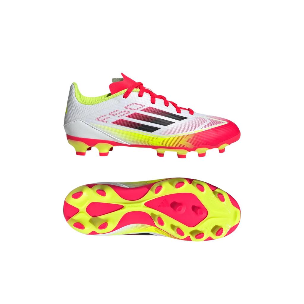 Adidas F50 League Comfortable Durable Non-Slip Wear-Resistant Breathable Support Low-Top Kids Soccer Shoes Kids Soccer Shoes White Red Black IE3752