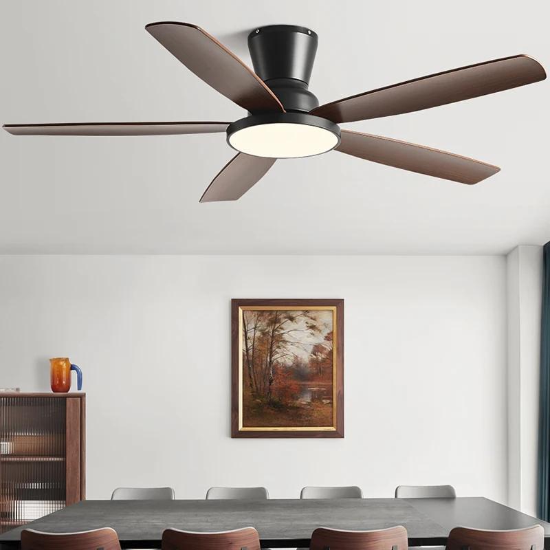 Modern Home 48 Inch Ceiling Fan Light Strong Wind DC Remote Control Ceiling Fan Home Atmosphere Silent Decorative Fan
