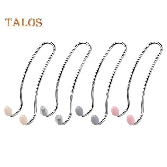 4Pcs Car Seat Headrest Hook Heavy Duty Stainless Steel Multifunctional Universal SUV Auto Seatback Mount Organizer Hanger Car Interior Accessories