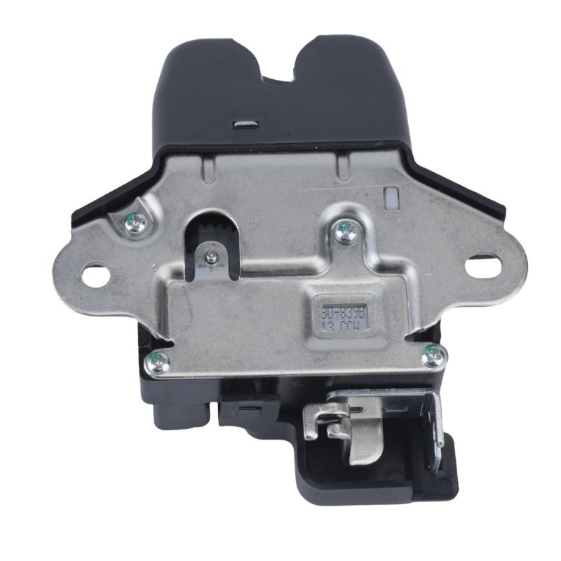 Trunk Lock Replacement Actuator 81230A7020 for Rear Position Repair, Plastic Housing Layout, Metal Mount Sections, and Part Matching Checks