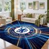 Chelsea FC Design Crystal Velvet Rug Soft Decorative Mat for Bedroom Entrance