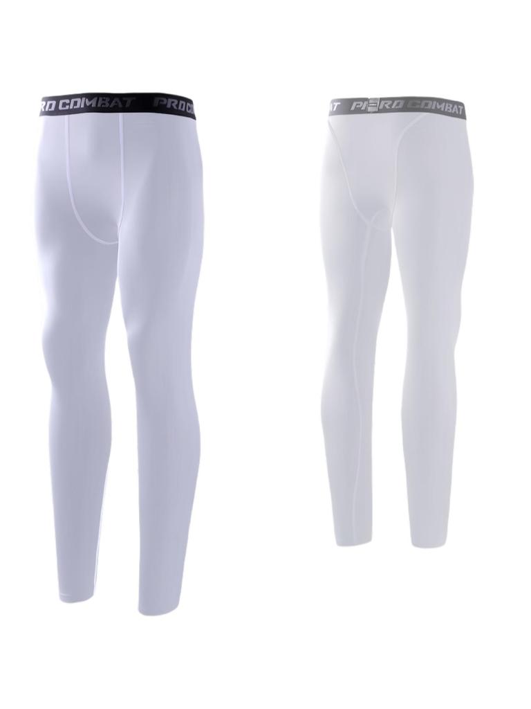 Schnelltrocknendes Kompressions-Sportset für Herren: Sommer Kurzarm-Top & Tights zum Laufen, Trainieren und Basketballspielen.