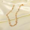 Stainless Steel Daisy Flower Bracelet Necklace for Women Girl Candy Color Sunflower Waterproof Non Fading Jewelry