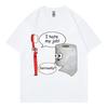 Limited Funny Meme Graphic T Shirts High Street Fashion Trend Short Sleeve Tshirt Men Women Casual Oversized Cotton Tshirts