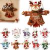 Holiday Shop Decorations Wooden Christmas Hanging Pendant, Cartoon Welcome Sign for Front Door, Winter Theme Party Decor Wall with Cute Snowman/Bear