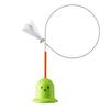 Cat Feather Toy with Suction Cup Interactive Cat String Toy with Bell And Feather Kitten Self Play Teaser Wand for Indoor Cats