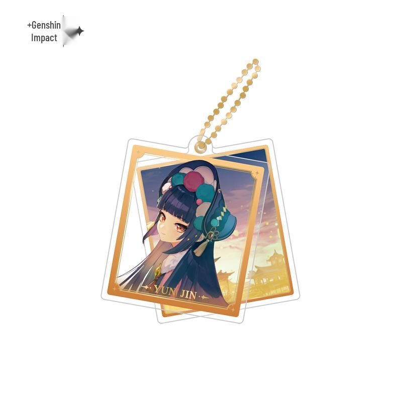 In Stock: Genshin Impact Character Badges & Keychains - Furina & Kazuha Series