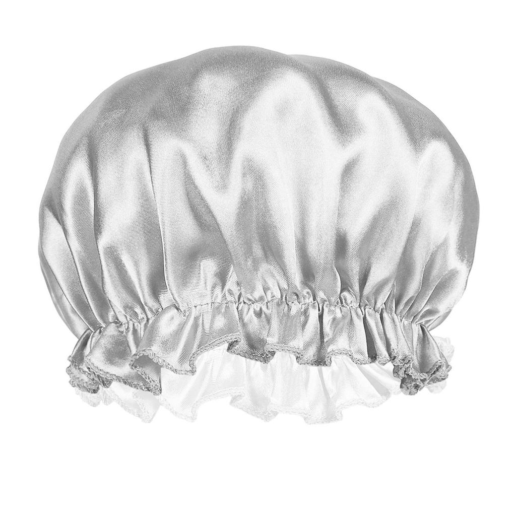 Satin Sovmössa för Kvinnor - Enkel Huvudbonad för Hemma, Bad, Efter Förlossning eller Cellgiftsbehandling