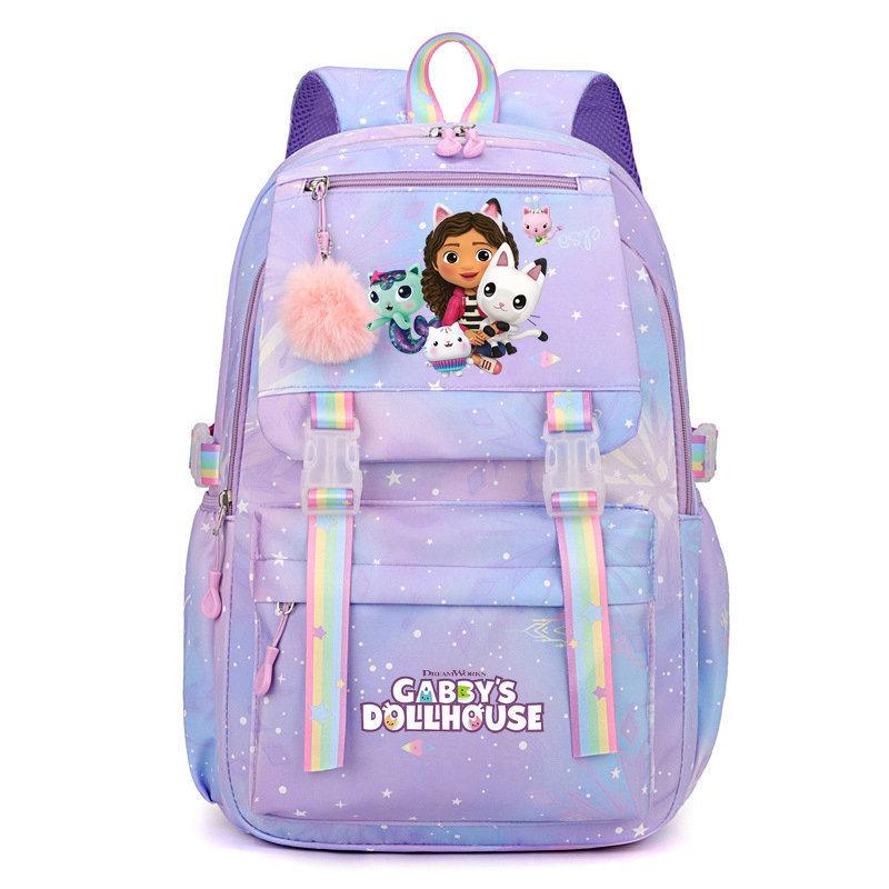 Cartoon Cat Peripheral Schoolbag Stitch Student Backpack New Waterproof Large-capacity Girls Backpack