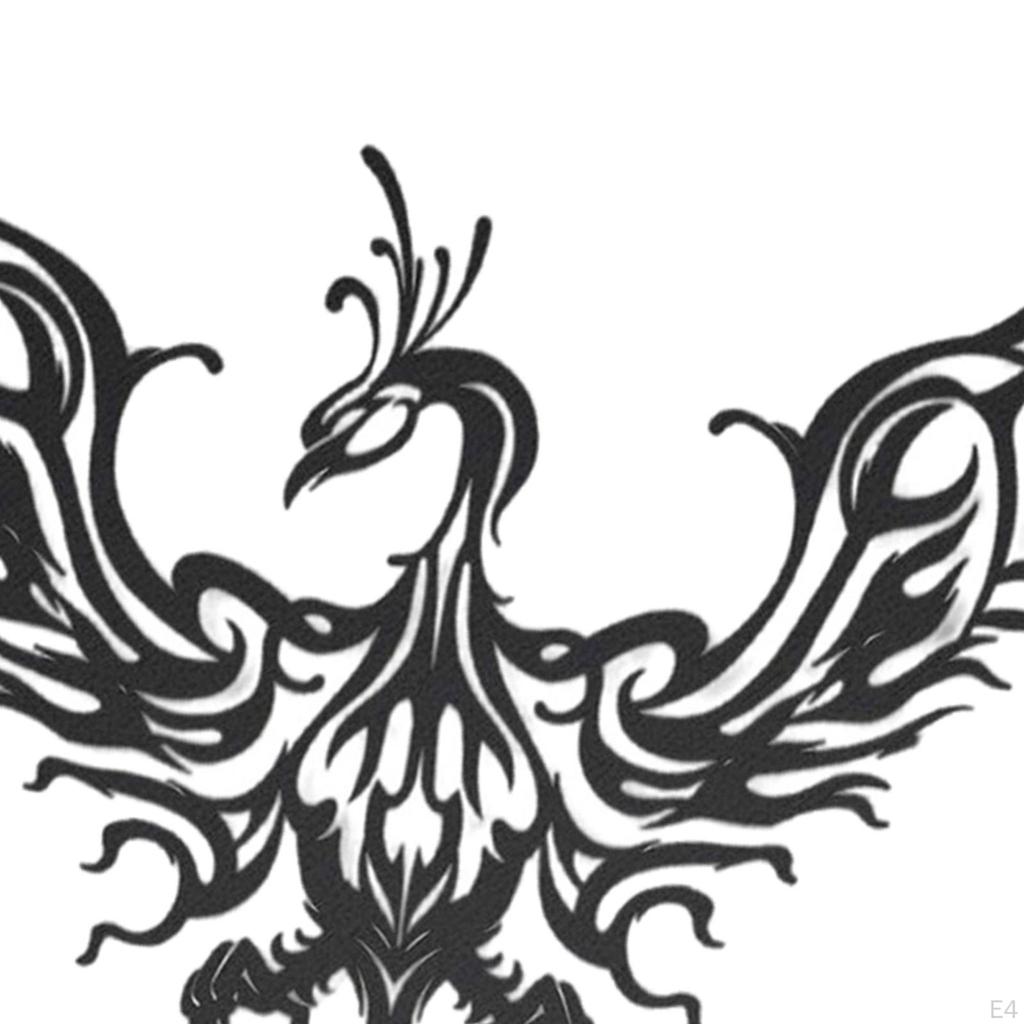 Creative Wrought Iron Phoenix Wall Art Decor, Hanging Ornament Sculpture for