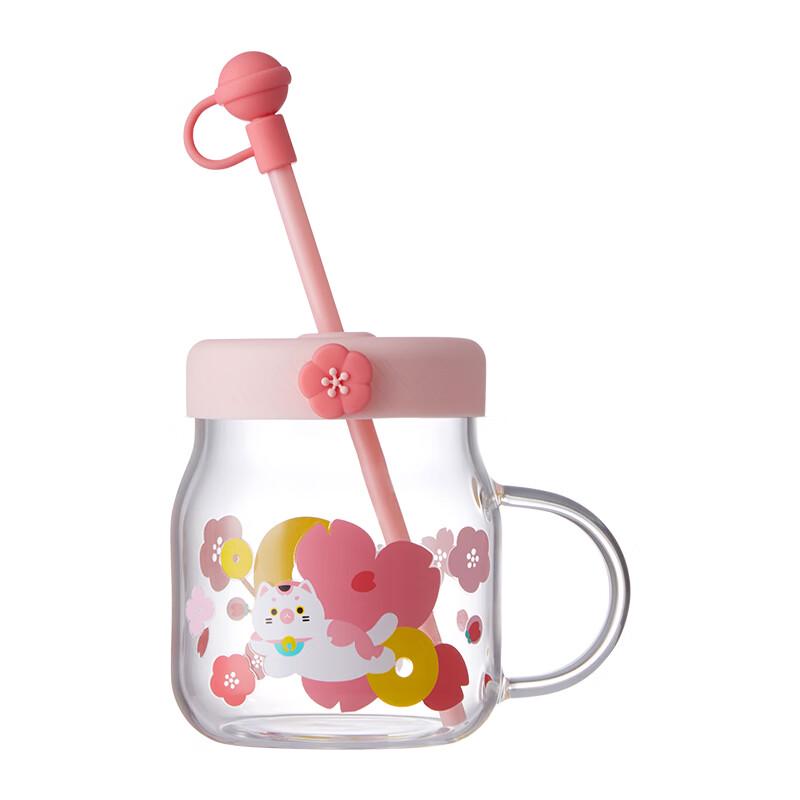 Tayohya Cat Straw Glass Tumbler