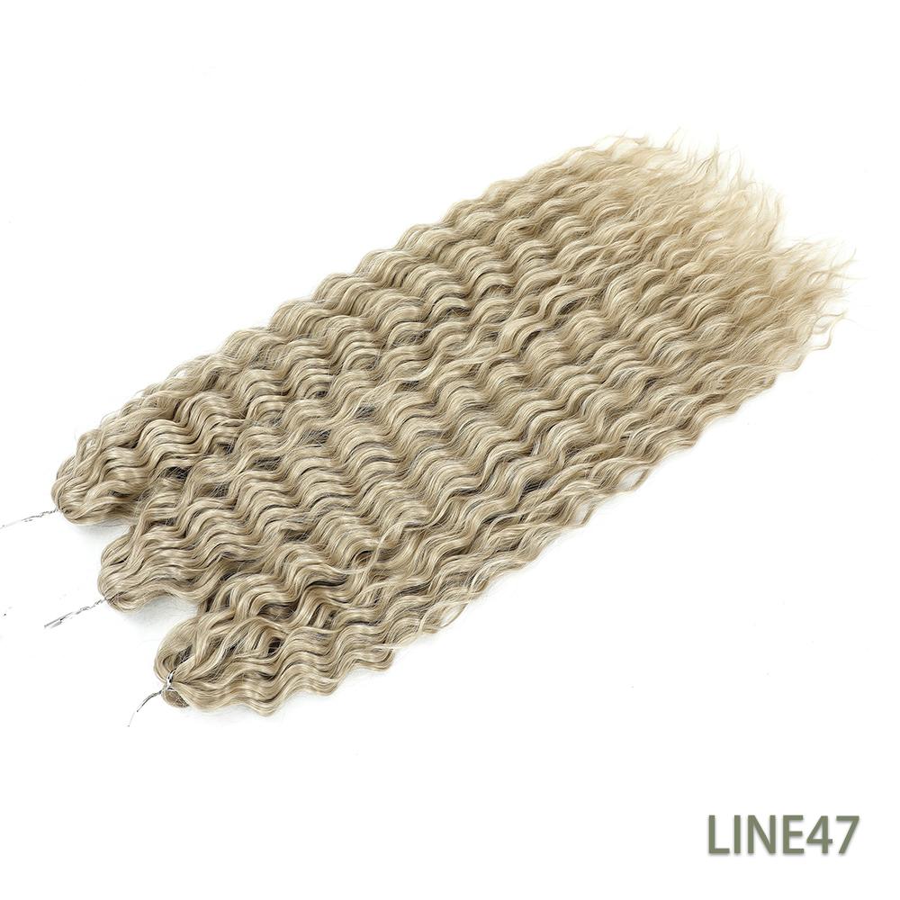 Per Crochet a Twist Sintetico Resistente al Calore Macchina Trama Doppia 22 Pollici 300g 3Pz/Lotto#1B #4 BUG2 Estensioni Trama Onda d'Acqua