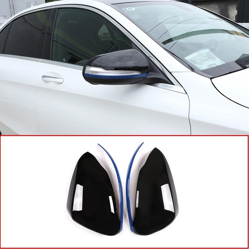 

Набор из 2 предметов для Mercedes Benz C W205 E W213 GLC-Class X253 S Class W222 ABS, автомобильное зеркало заднего вида, крышка, накладка Style 4