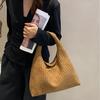 2025 Fall/Winter New Fashionable Women's Handbag, Niche High-End Woven Bag, Large Capacity Shoulder and Underarm Tote Bag