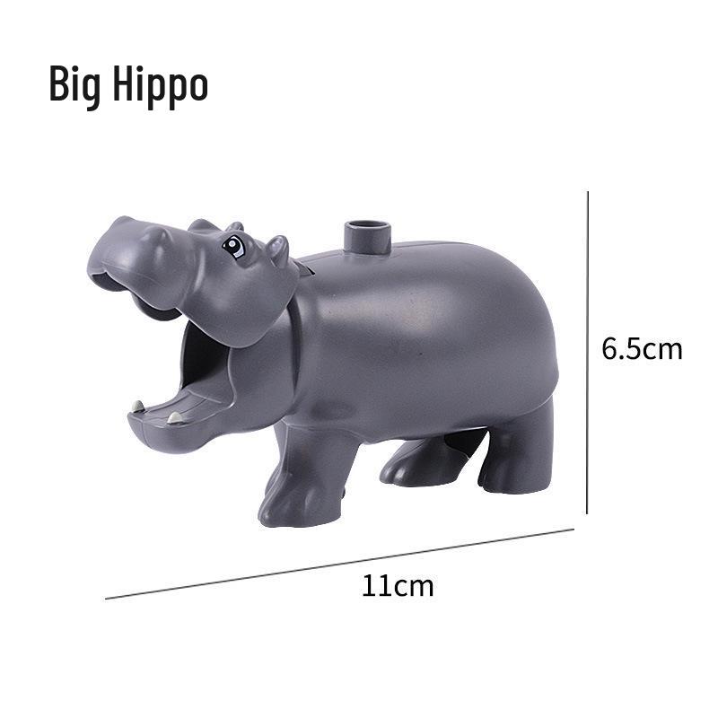 Compatible Large Bricks: Animal Accessories & Educational Building Blocks for Children - Ocean & Forest Themes