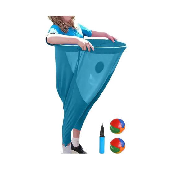 Granny Pants Outdoor Yard Game Inflatable Ball Relay Set with Giant Stretchy Pants Balls And Pump Backyard Field Recreational