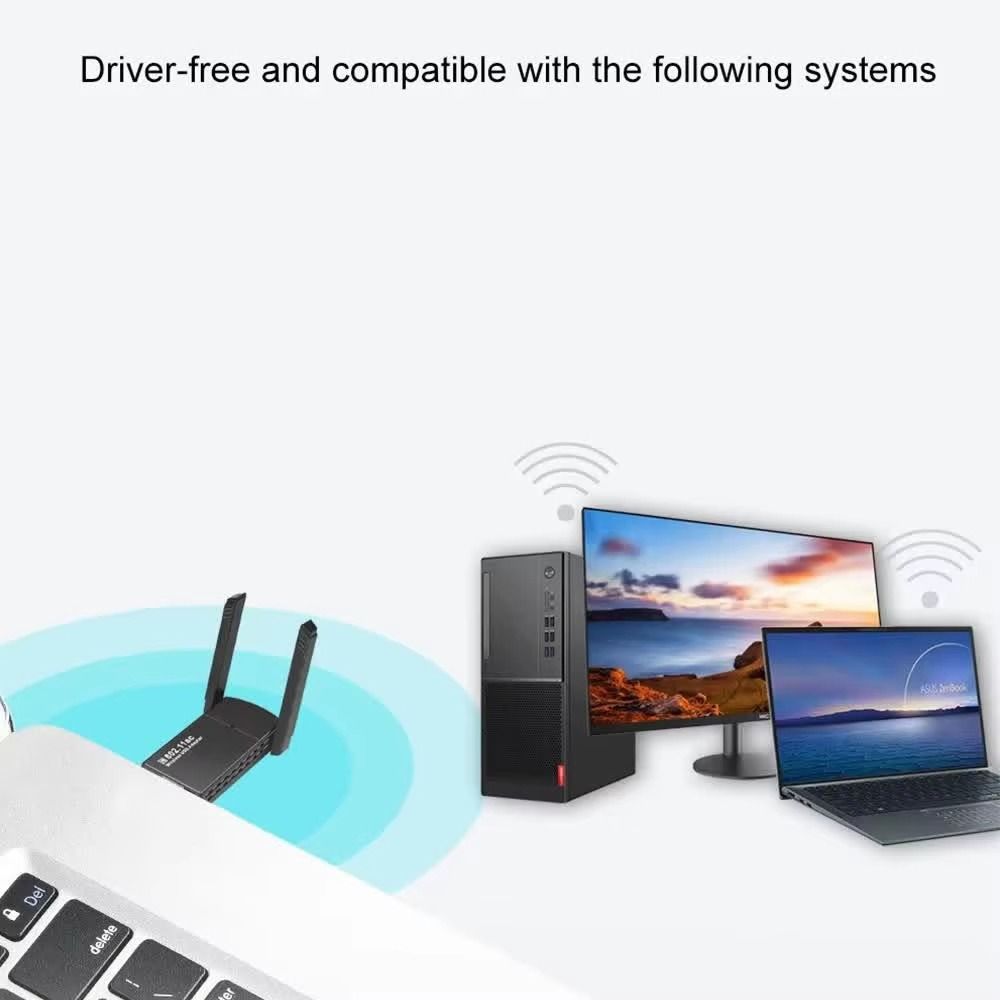 2.4G/5GHz PCIE WiFi Adapter Dual Band USB Wifi Adapter  For Computer/Phone/Tablet