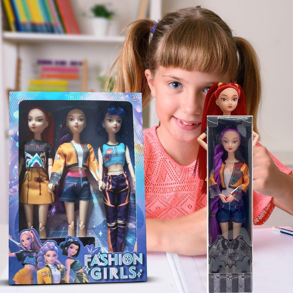 Fashionable Plastic Doll Figures Collection With Unique Stylish Outfits And Colorful Hairstyles Perfect Gift For Kids To And Creat