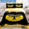 3PCS Beitar Jerusalem Football Club Printed Soft Bedding Set,Including 1pc Duvet Cover And 2pcs Pillowcases Perfect for Bedroom, Dormitory, Fan gift