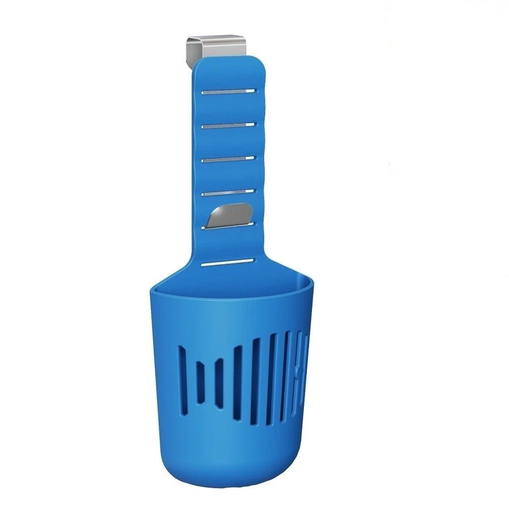 Silicone Toilet Tank Tablet Holder Hanging Design Dispenser Basket Toilet Bowl Cleaner RV Toilet Simple Blue