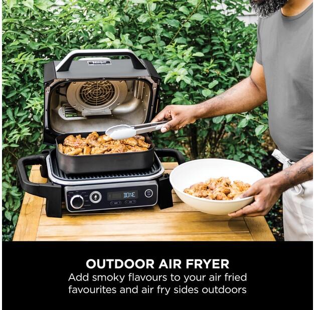 Electric Grill Ninja Woodfire Electric Outdoor Grill & Smoker (OG701UK)