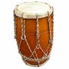 Rope Dholak Mango Wood Indian Folk Traditional Musical Instrument With Bag