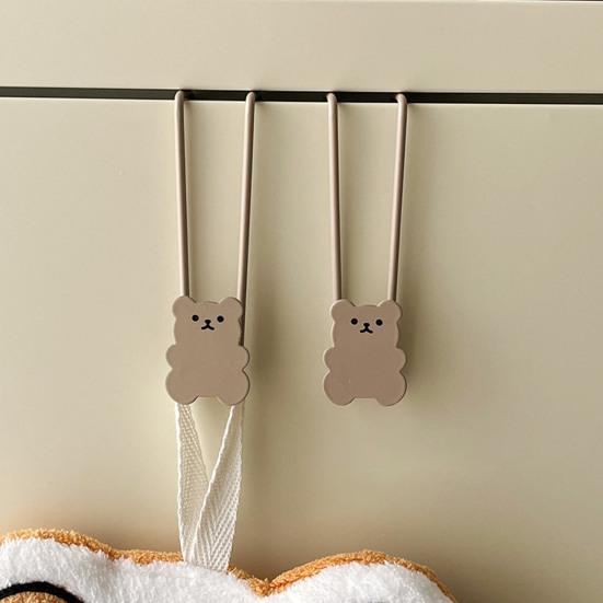 Door Back Hook Smooth Rounded Edges Hanger Cartoon Pattern Multi Purpose Hook for Pajamas Schoolbags