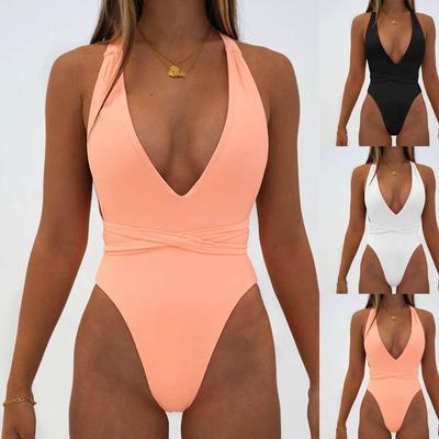 Women's Bikini Solid Color Set Swimsuit One-piece Swimsuits For Women Beachwear