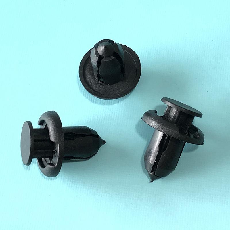 30/50Pcs 10mm Hole Car Bumper Fender Plastic Push Rivets Fastener Clips For Honda Acura Black Car Styling 91503-SZ3-003