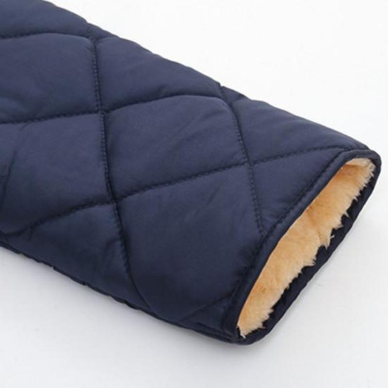 Männer Winter Herbst Mantel Dicker Plüsch Gepolstert Stehkragen Nackenschutz Warm Langarm Reine Farbe Plus Größe Weiche Einreiher Taschen Strickjacke
