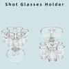 6 Shot Glass Dispenser And Holder Multiple Shot Pourer Acrylic For Cocktail Wine Party Drink Dispenser For Filling Liquids Drink