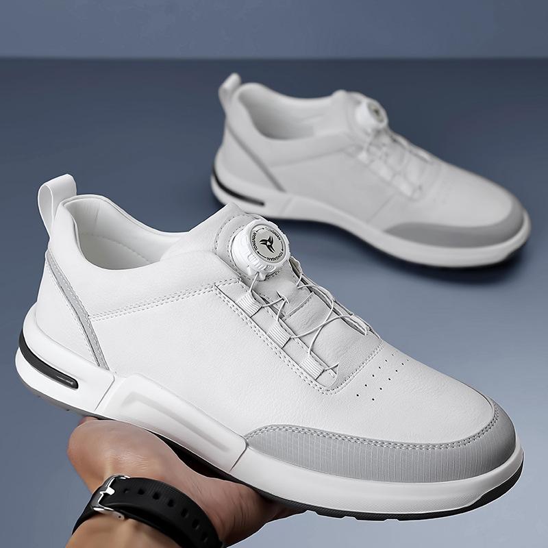 Little White Shoes New Men's Casual Leather Sports Versatile Board Shoes Trendy Shoes