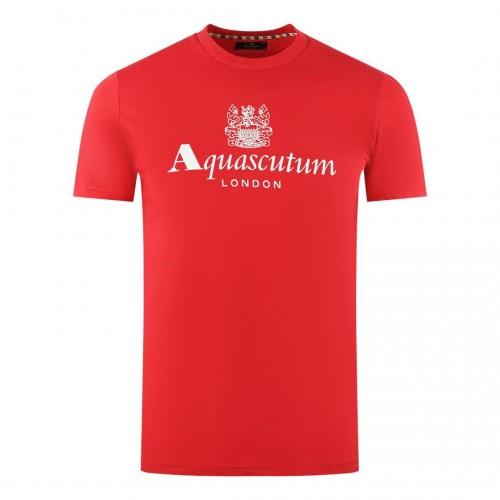 Aquascutum Mens London Aldis Logo T-Shirt